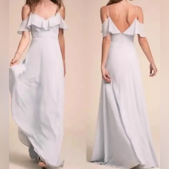 Whisper Blue Jenny Yoo Anthro dress, worn once, unaltered. - Picture 1 of 3